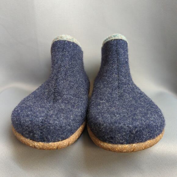 Taos Woolside Bootie Womens 7-7.5 Blue Embroider Comfort Slipper Indoor Outdoor - Picture 10 of 10